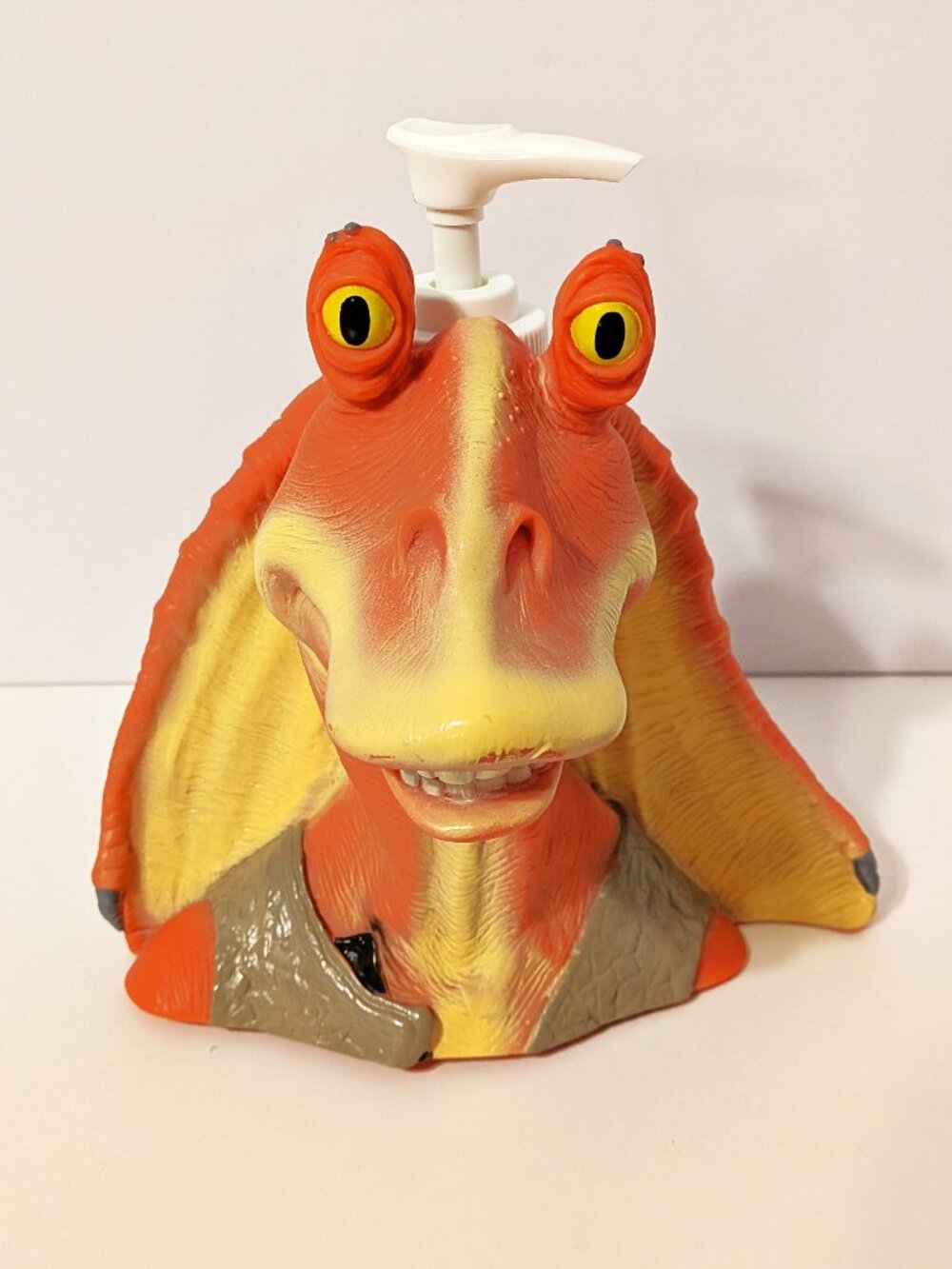 Vintage Jar Jar Binks Soap Pump Dispenser Star Wars Vintage Lucasfilm Jay Franco